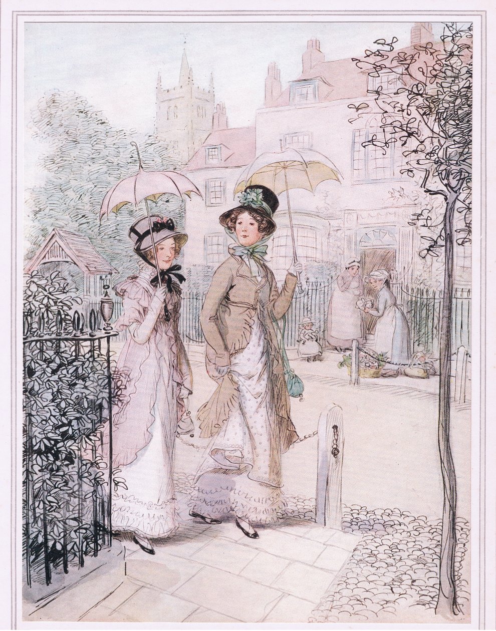 Miss Willoughby: Vi er kjent overalt nå, Susan, du og jeg, som de gamle hushjelpene på Quality Street. av Hugh Thomson