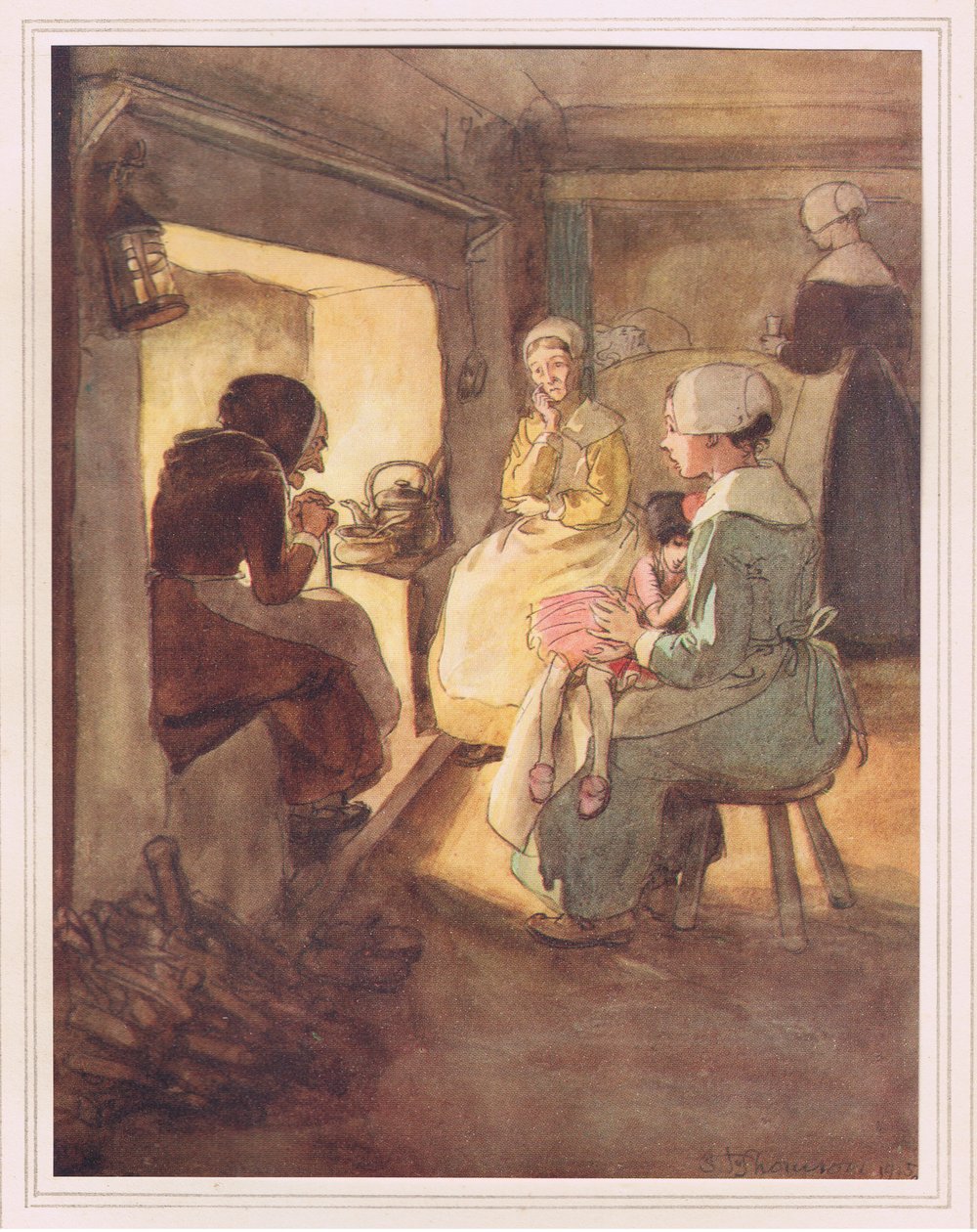 Den gamle damen i pipehjørnet av Hugh Thomson
