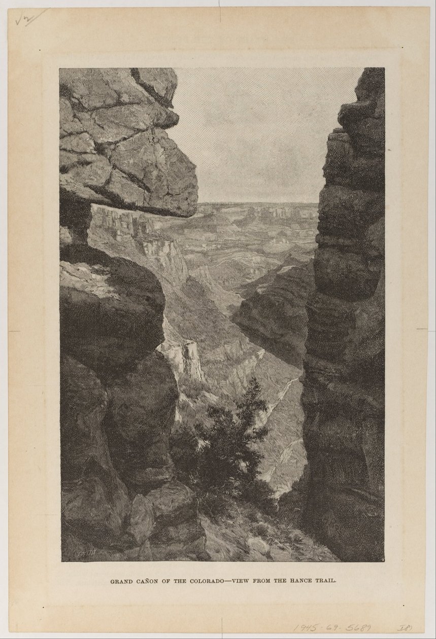 Grand Canyon i Colorado, utsikt fra Hance Trail av Hugh Bolton Jones