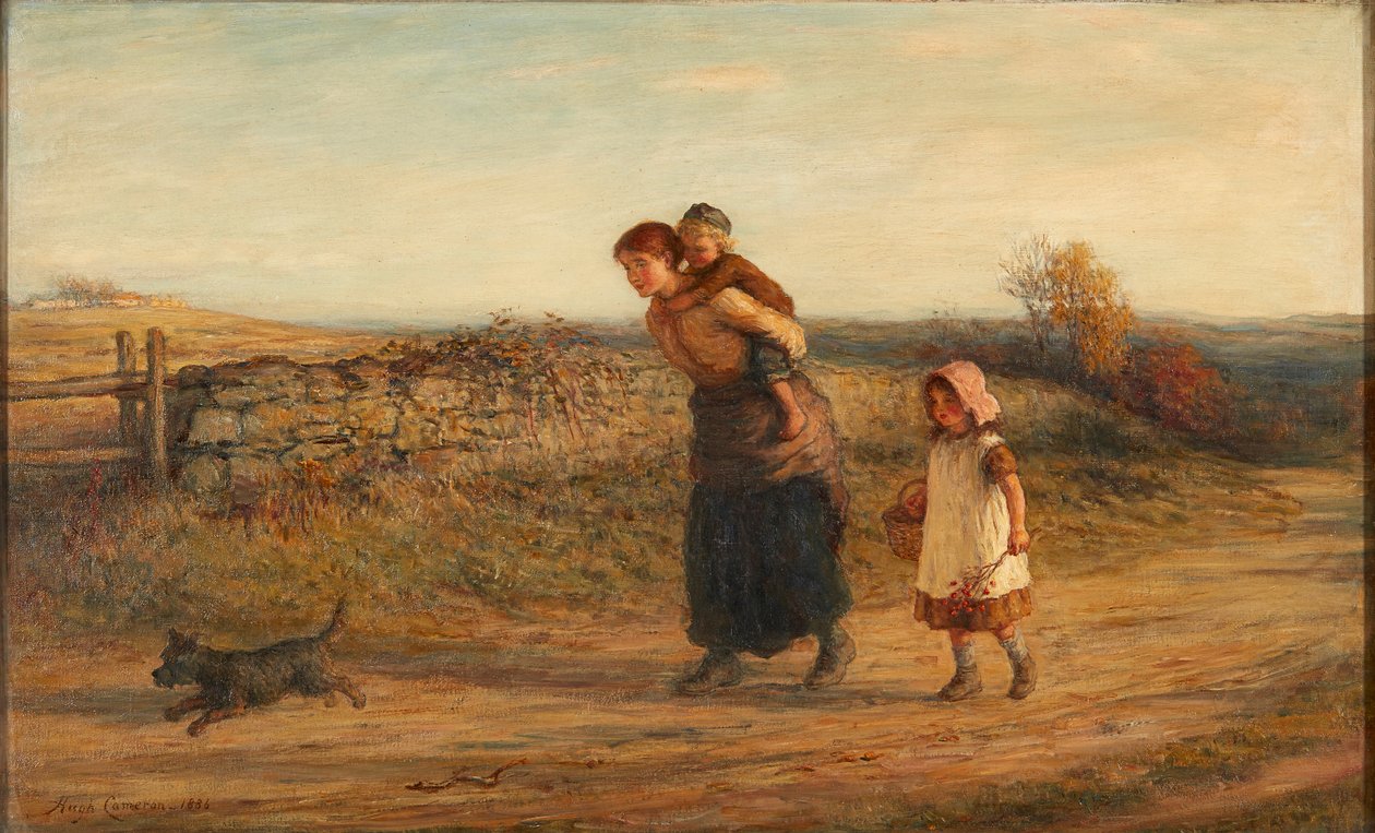 Rustic Joy (olje på lerret) av Hugh Cameron