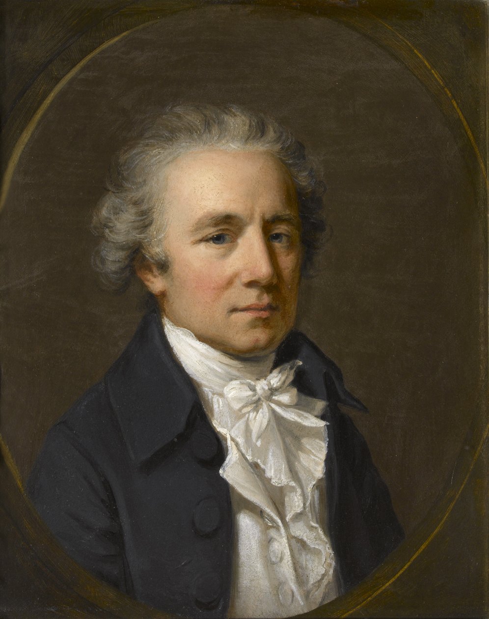 Nathaniel Marchant, RA, ca. 1780 (olje på tre) av Hugh Douglas Hamilton