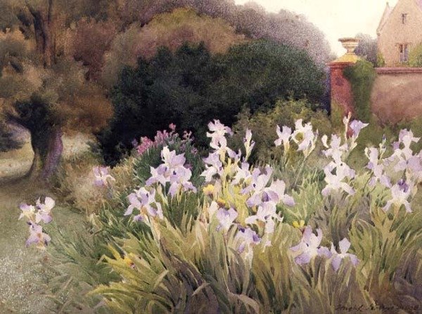 Burton Bradstock, Dorset, mot kvelden av Hugh L. Norris