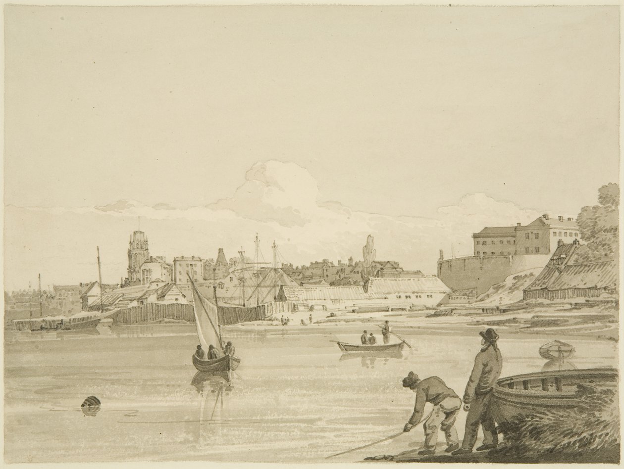 En del av den flytende havnen mellom Ropewalk og Canon
