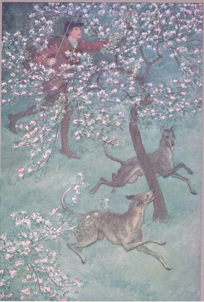 Han har øyne av ungdom, han lukter april og mai, illustrasjon fra The Merry Wives of Windsor, 1910 av Hugh Thomson