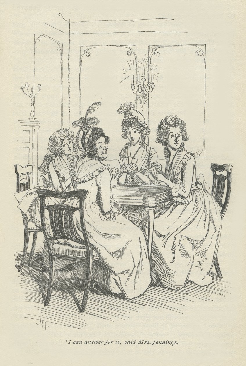 Jeg kan svare for det, sa fru Jennings, 1896 av Hugh Thomson