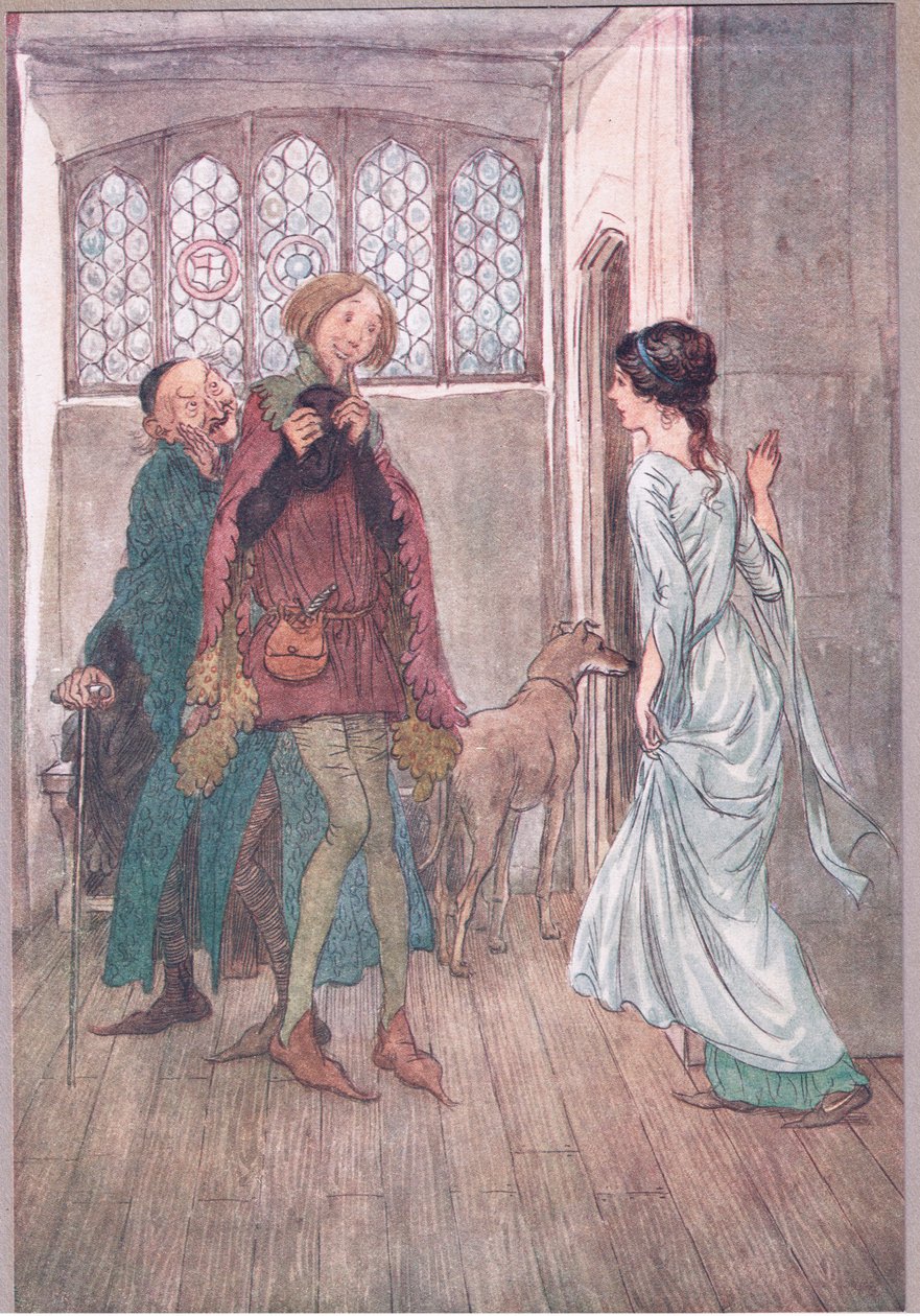 Jeg hadde en far, elskerinne Anne: onkelen min kan fortelle deg gode vitser om ham, illustrasjon fra The Merry Wives of Windsor, 1910 av Hugh Thomson