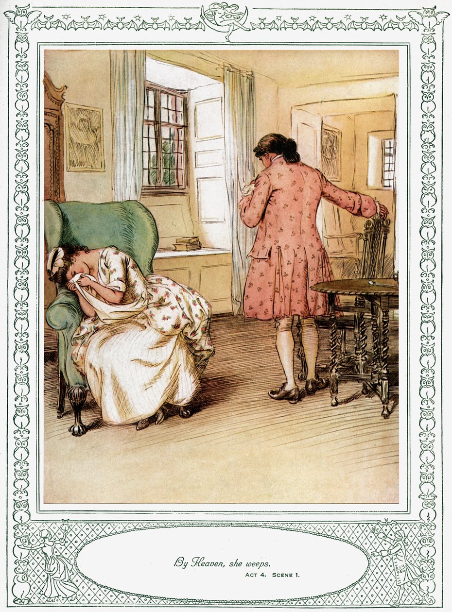 Oliver Goldsmiths skuespill She Stoops to Conquer av Hugh Thomson