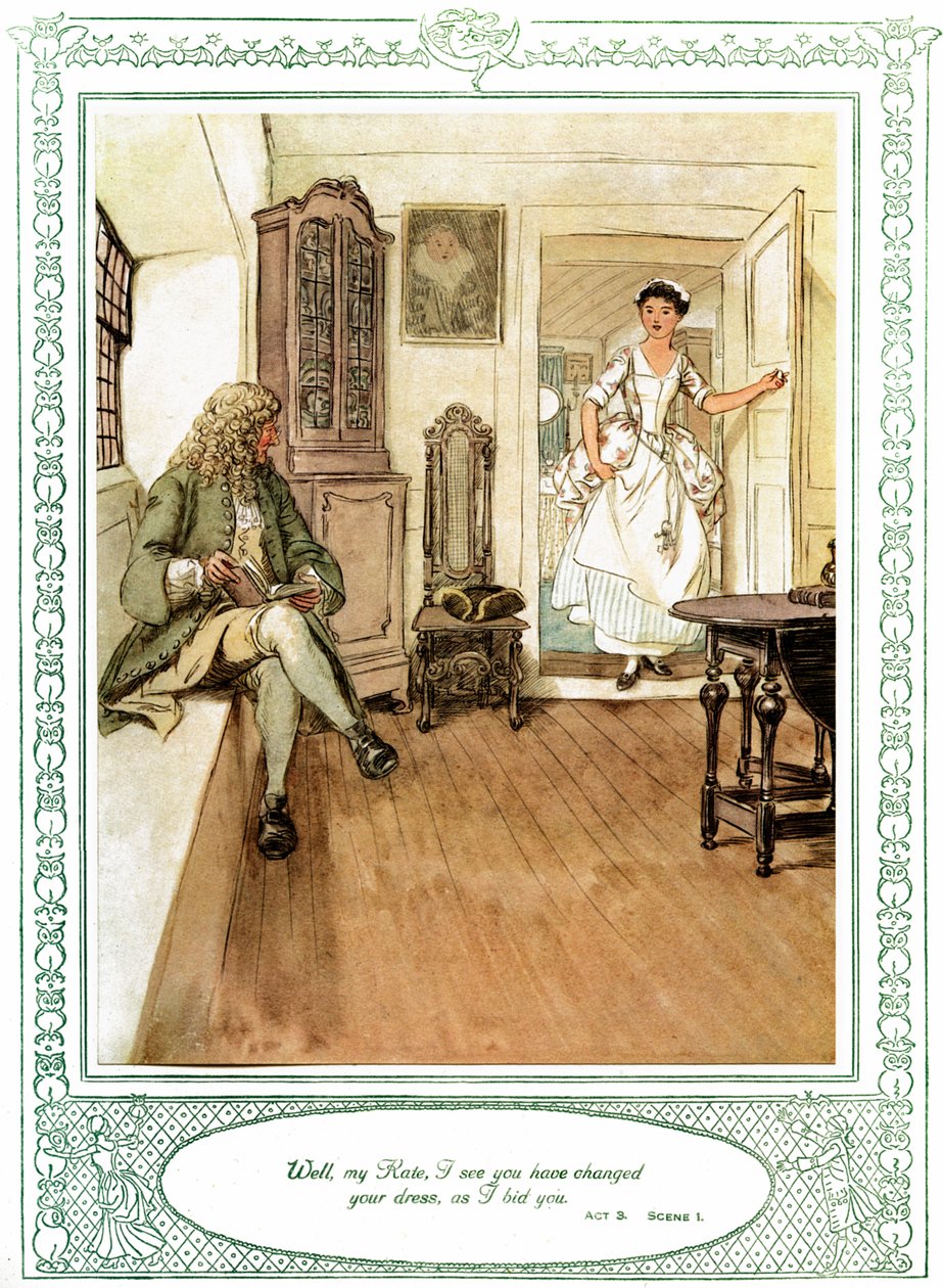 Oliver Goldsmiths skuespill She Stoops to Conquer av Hugh Thomson