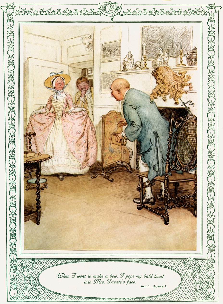 Oliver Goldsmiths skuespill She Stoops to Conquer av Hugh Thomson