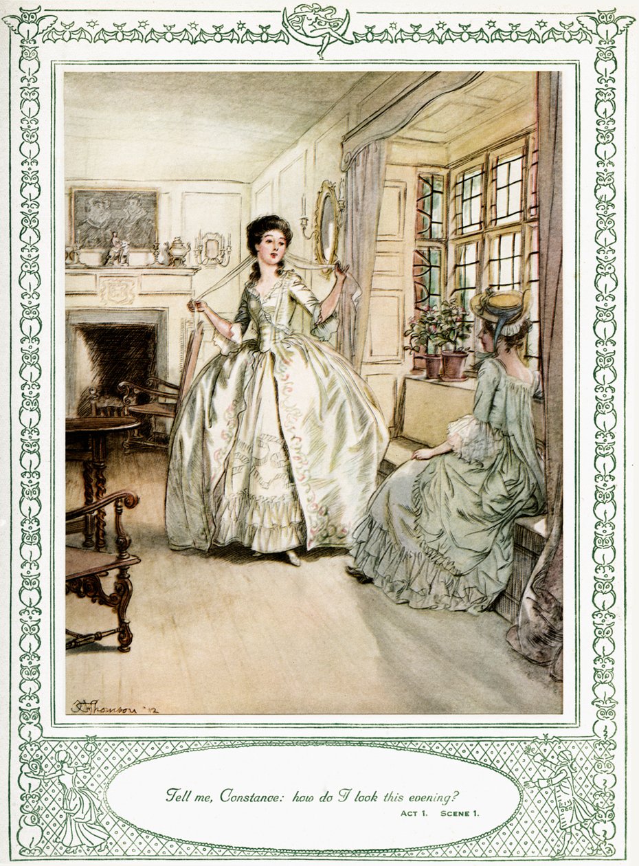 Oliver Goldsmiths skuespill She Stoops to Conquer av Hugh Thomson