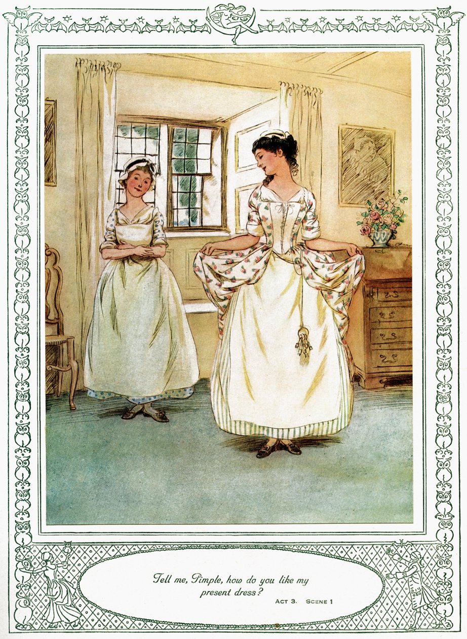 Oliver Goldsmiths skuespill She Stoops to Conque av Hugh Thomson