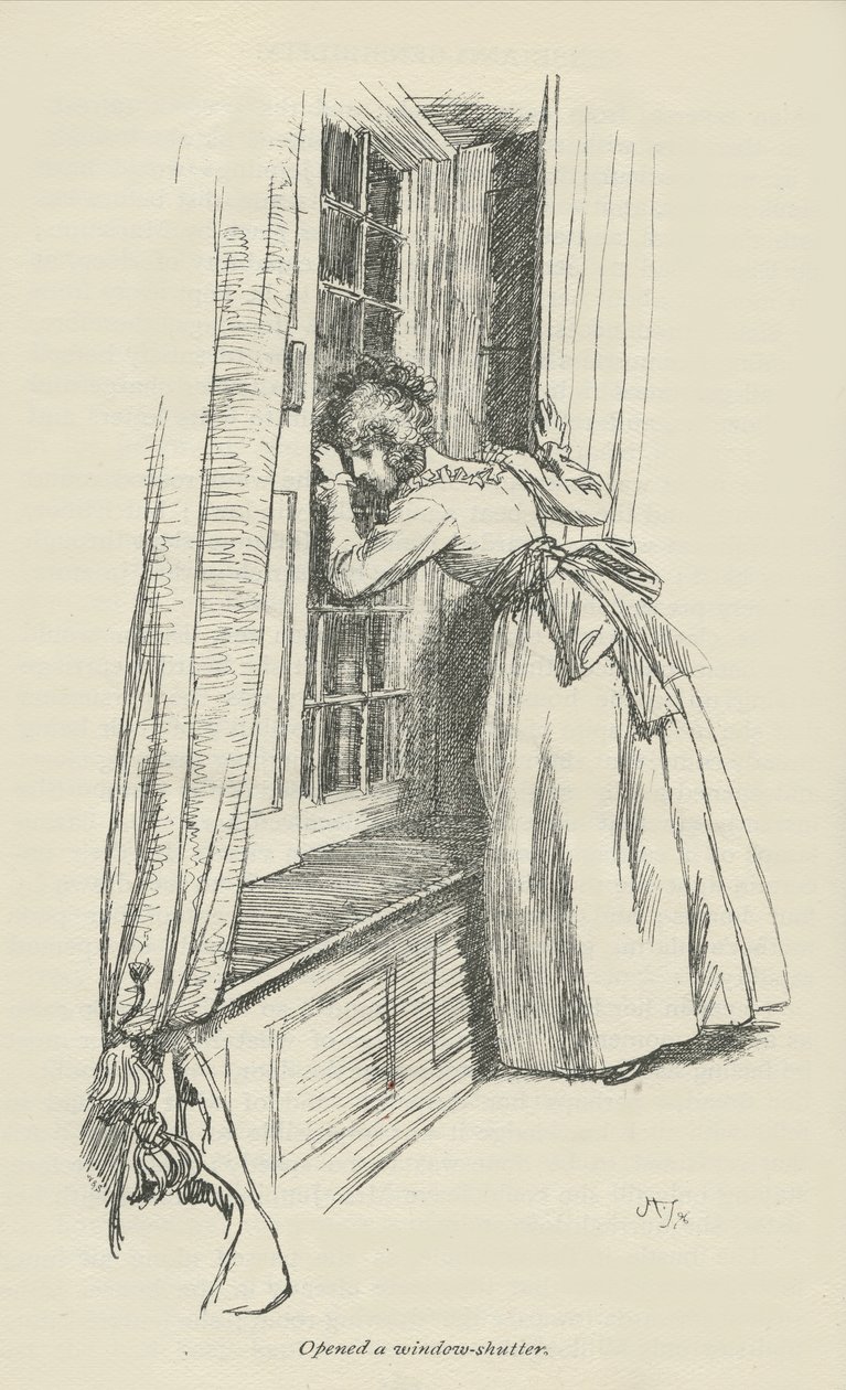 Åpnet en vinduslukker, 1896 av Hugh Thomson