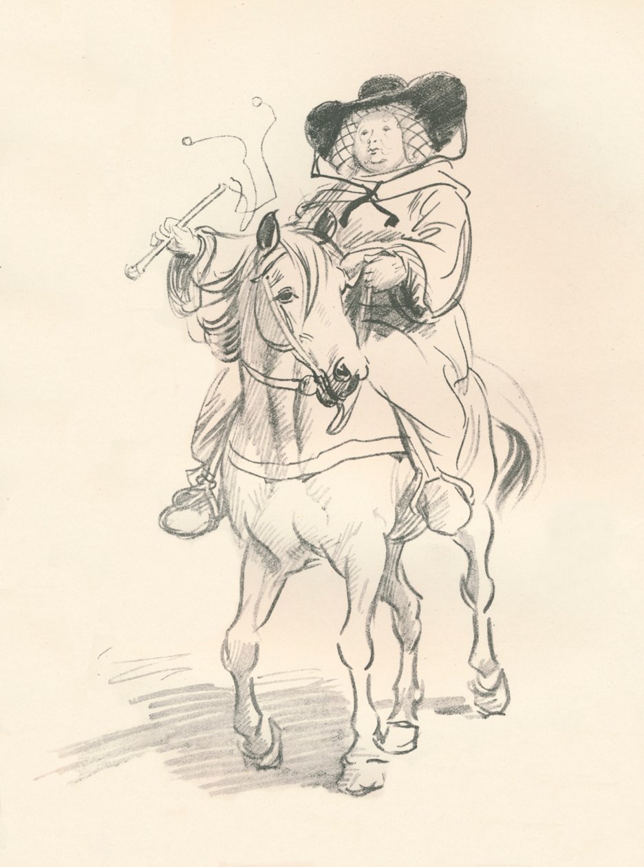 Foreløpig skisse for The Wife of Bath, c1917 av Hugh Thomson