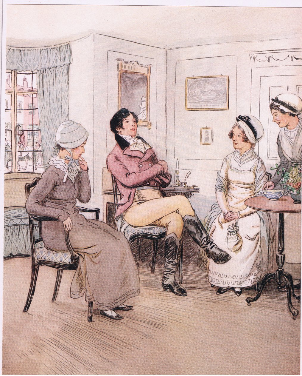 Valentine: "Jeg angrer på at de er ute, Patty, men jeg vil avvente at de kommer tilbake". (litho) av Hugh Thomson