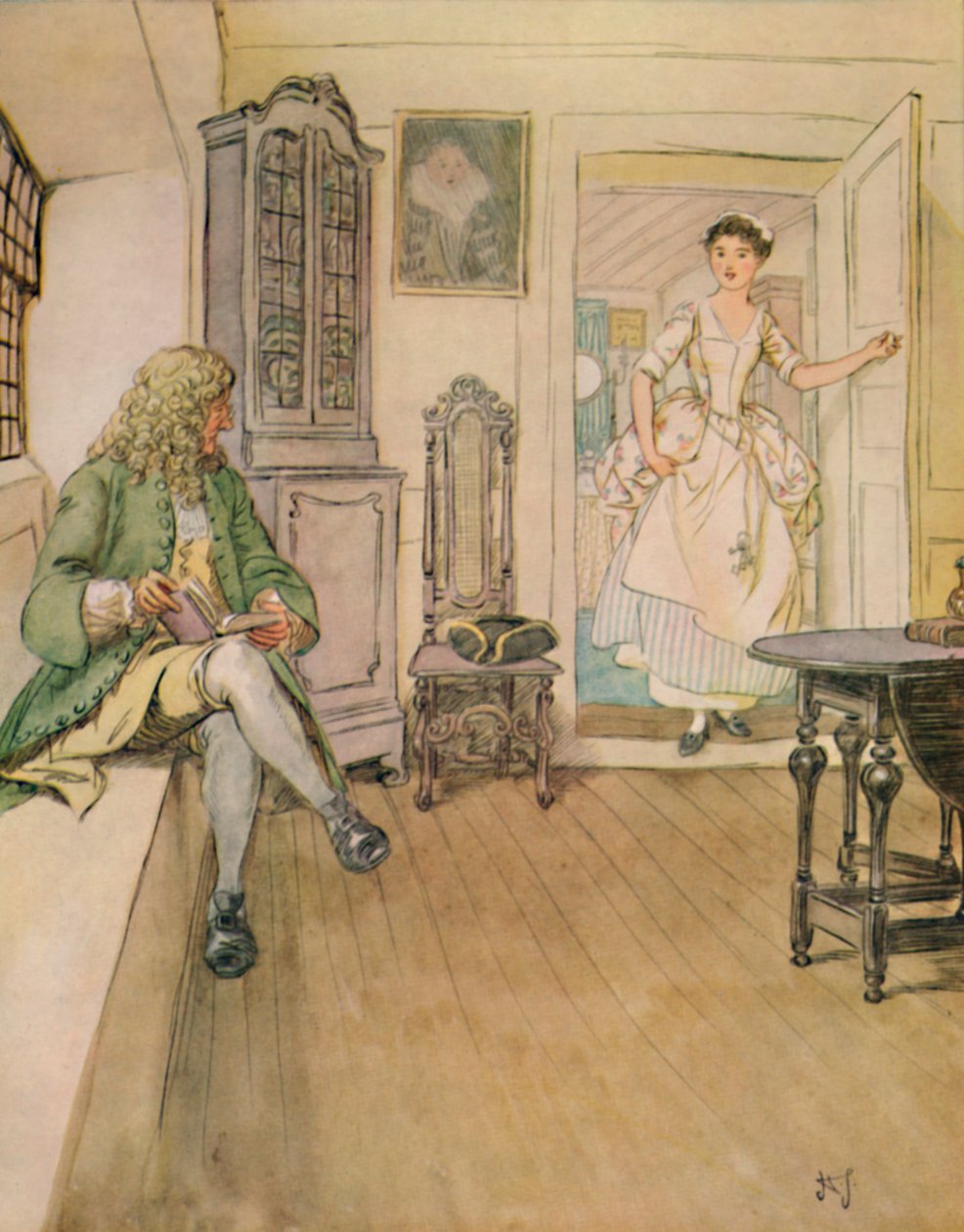 Vel, min Kate, jeg ser at du har endret kjolen din som jeg bad deg., 1912, 1923. av Hugh Thomson
