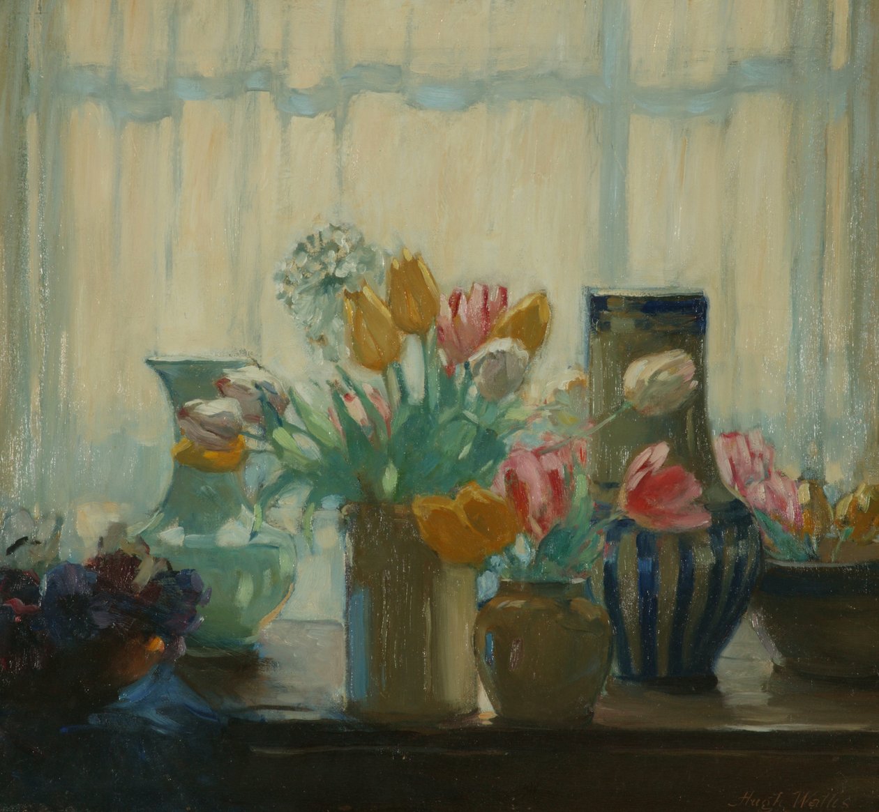 Blomster i vinduet av Hugh Wallis