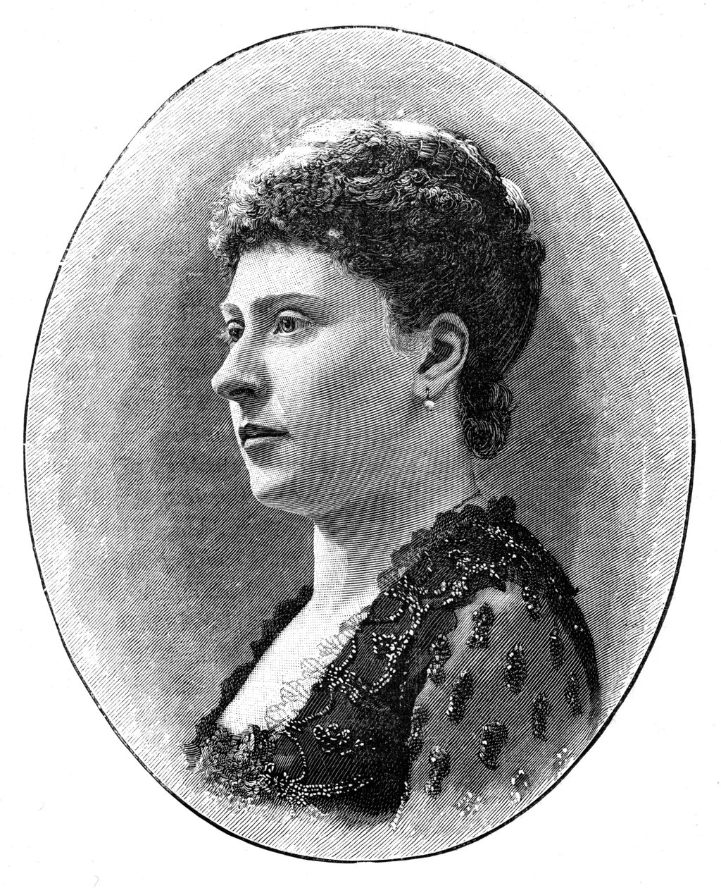 Prinsesse Beatrice, yngste datter av dronning Victoria, 1900. av Hughes and Mullins