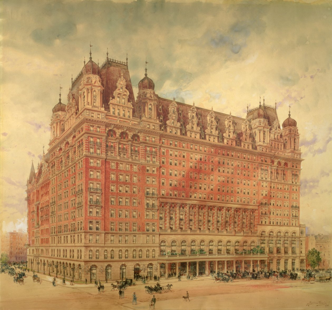 Waldorf Astoria Hotel, 1896 av Hughson Frederick Hawley