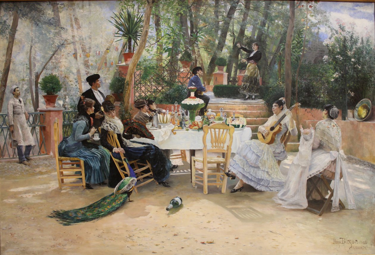 Lunsj under La Feria i Granada av Hugo Birger