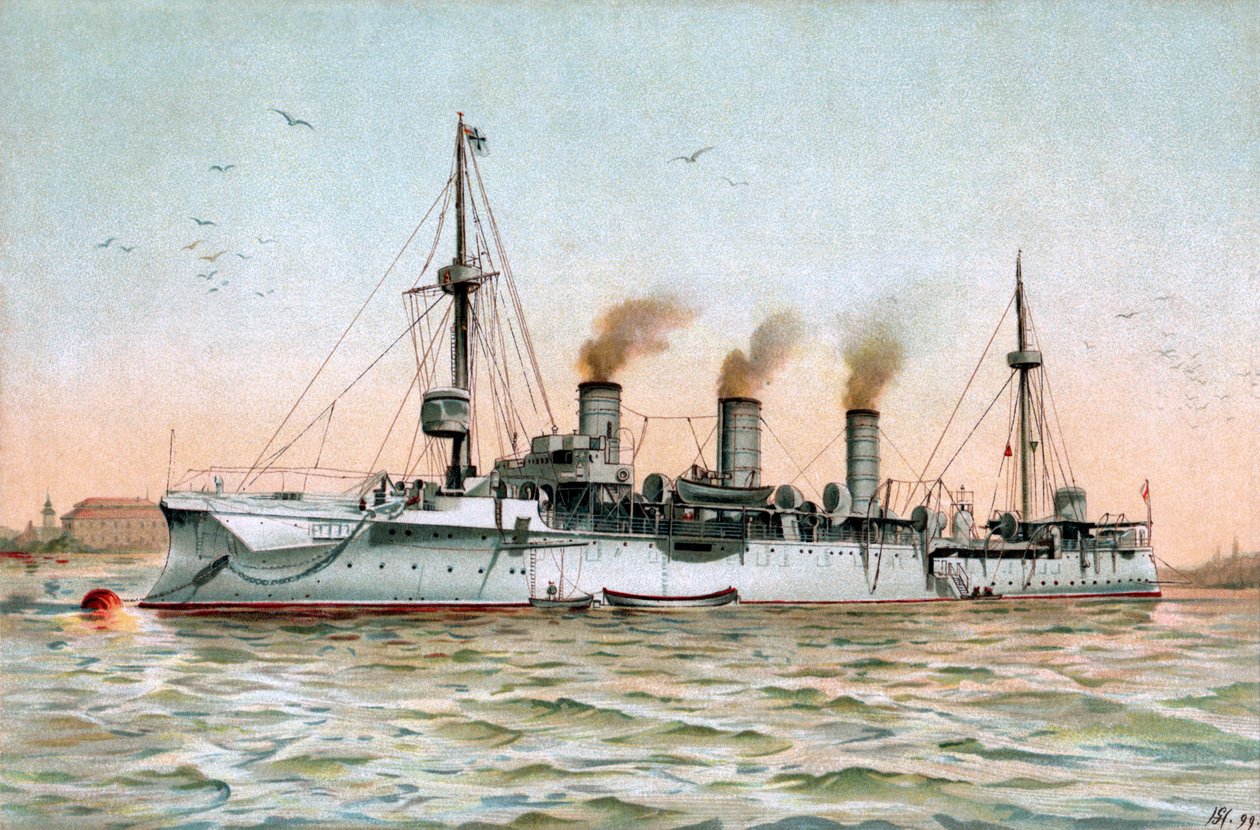 S.M. Liten cruiser Gefion av Hugo Graf