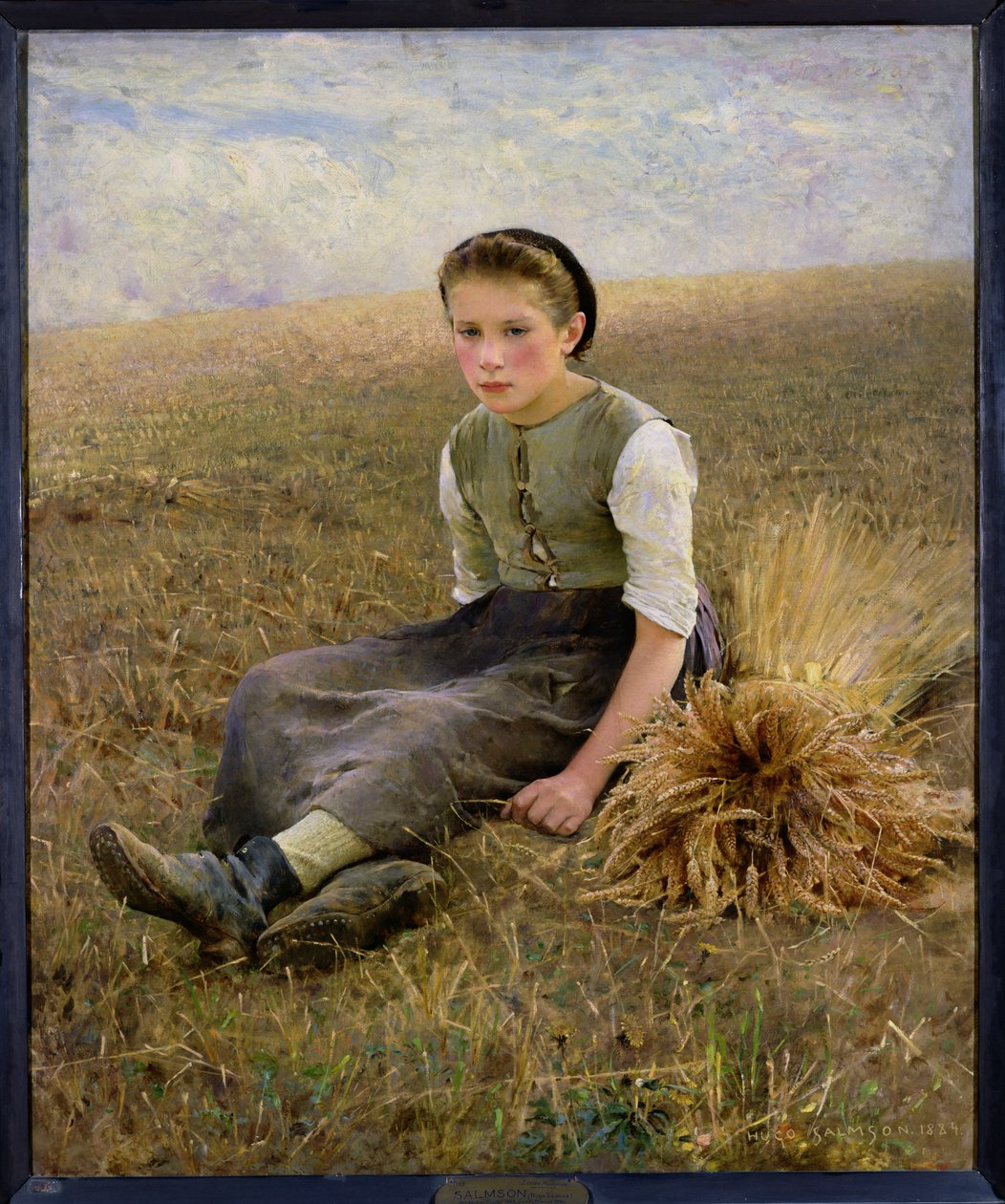 The Little Gleaner, 1884 av Hugo Salmson