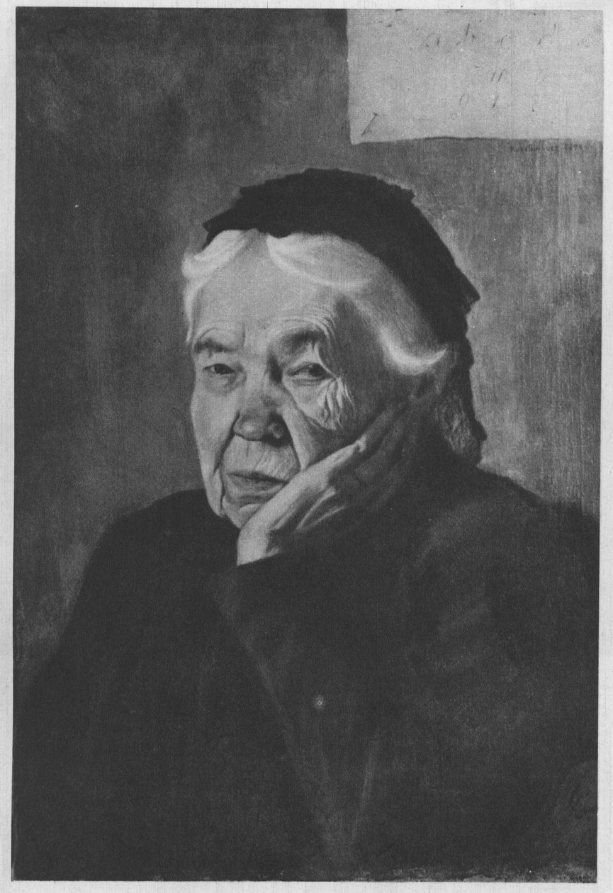 Kunstnerens tante. Beskrivelse i henhold til kilder av Hugo Simberg