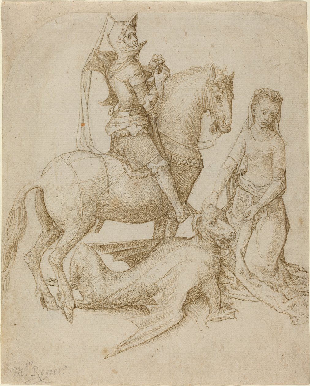 Saint George and the Dragon av Hugo van der Goes