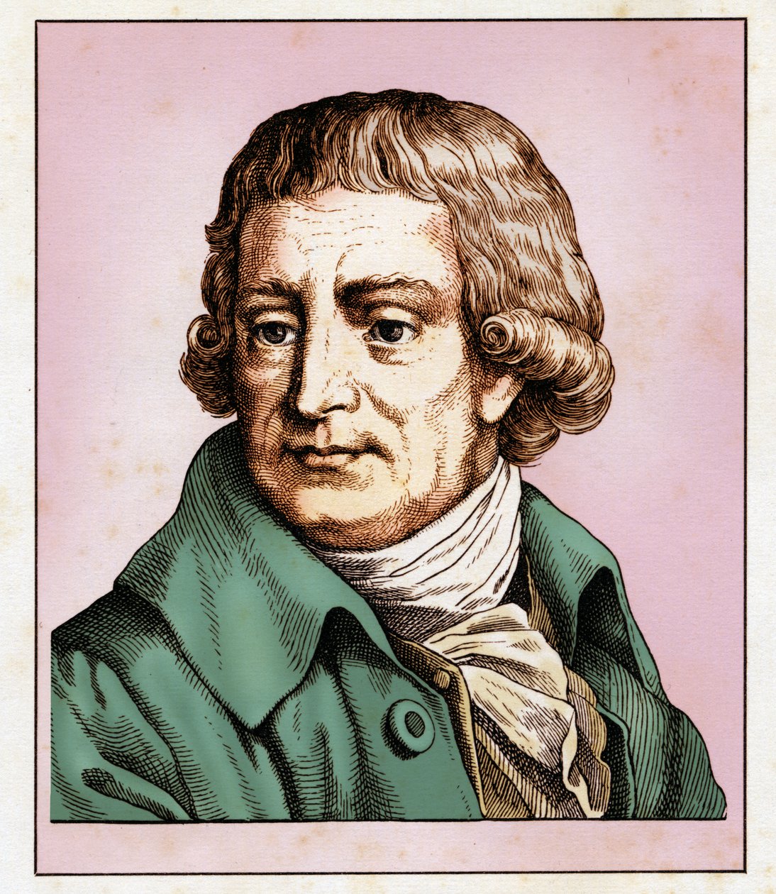 Christian Gottlob HEYNE (25. september 1729 - 14. juli 1812) 1854 (gravering) av Hugo Bürkner