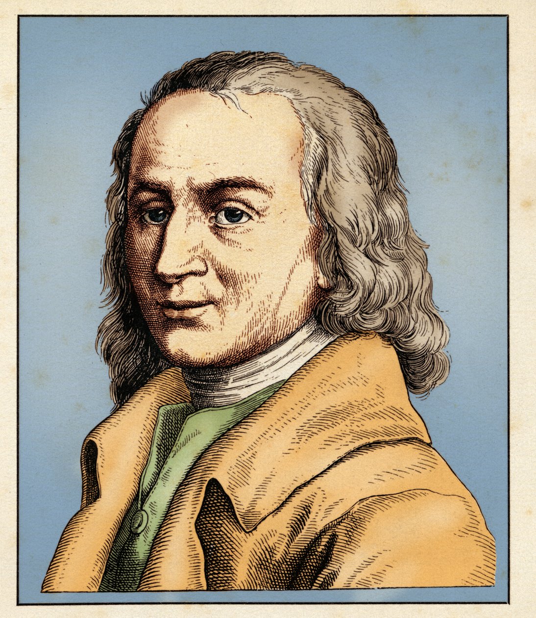 Matthias CLAUDIUS (15. august 1740–21. januar 1815) 1854 (gravering) av Hugo Bürkner