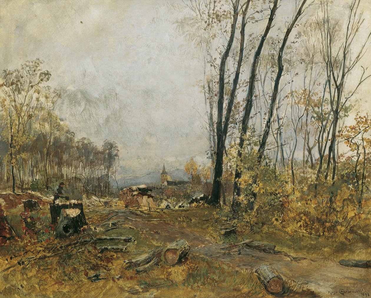 Au nær Klosterneuburg av Hugo Charlemont