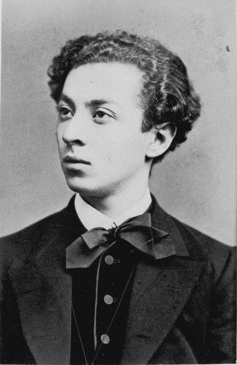 Portrett av pianisten og komponisten Rafael Joseffy 1853-1915. av Hugo Danz