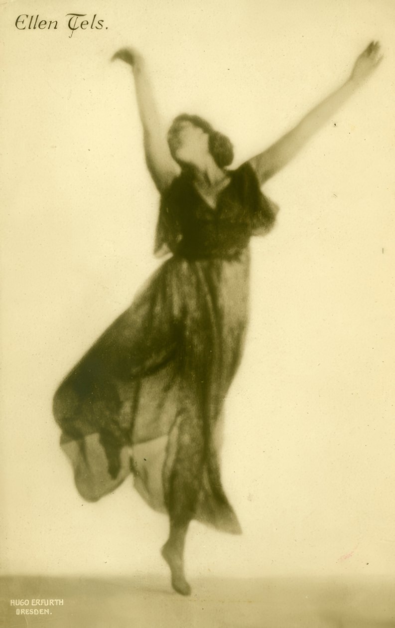 Ellen Tels / Fotopostkarte av Hugo Erfurth