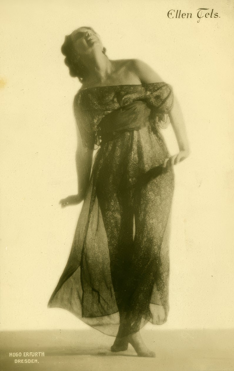 Ellen Tels / Fotopostkarte av Hugo Erfurth