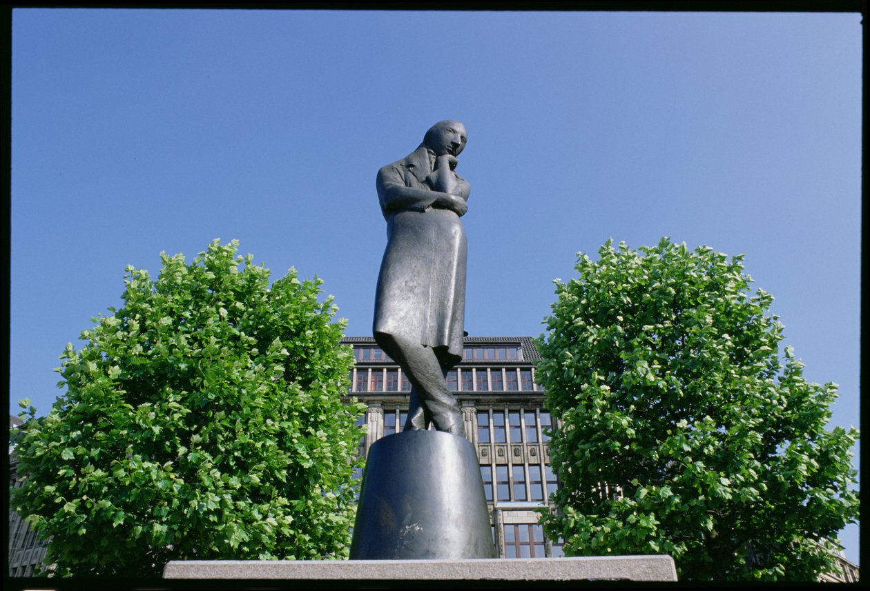 Monument til Heinrich Heine (1797-1856) 1926-33 (bronse) av Hugo Lederer