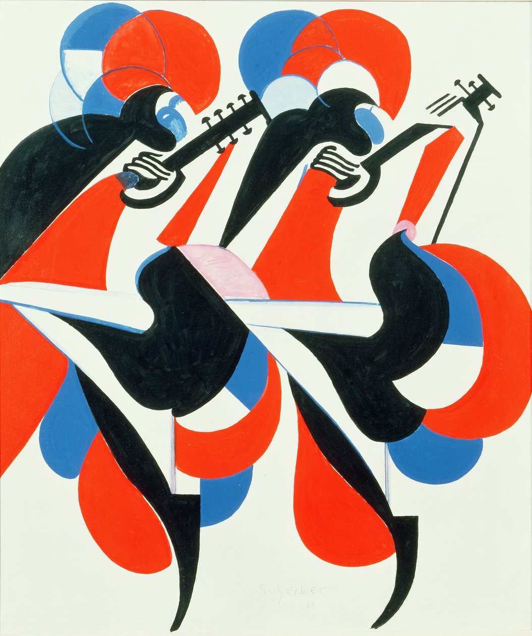 Dansende musikere av Hugo Scheiber