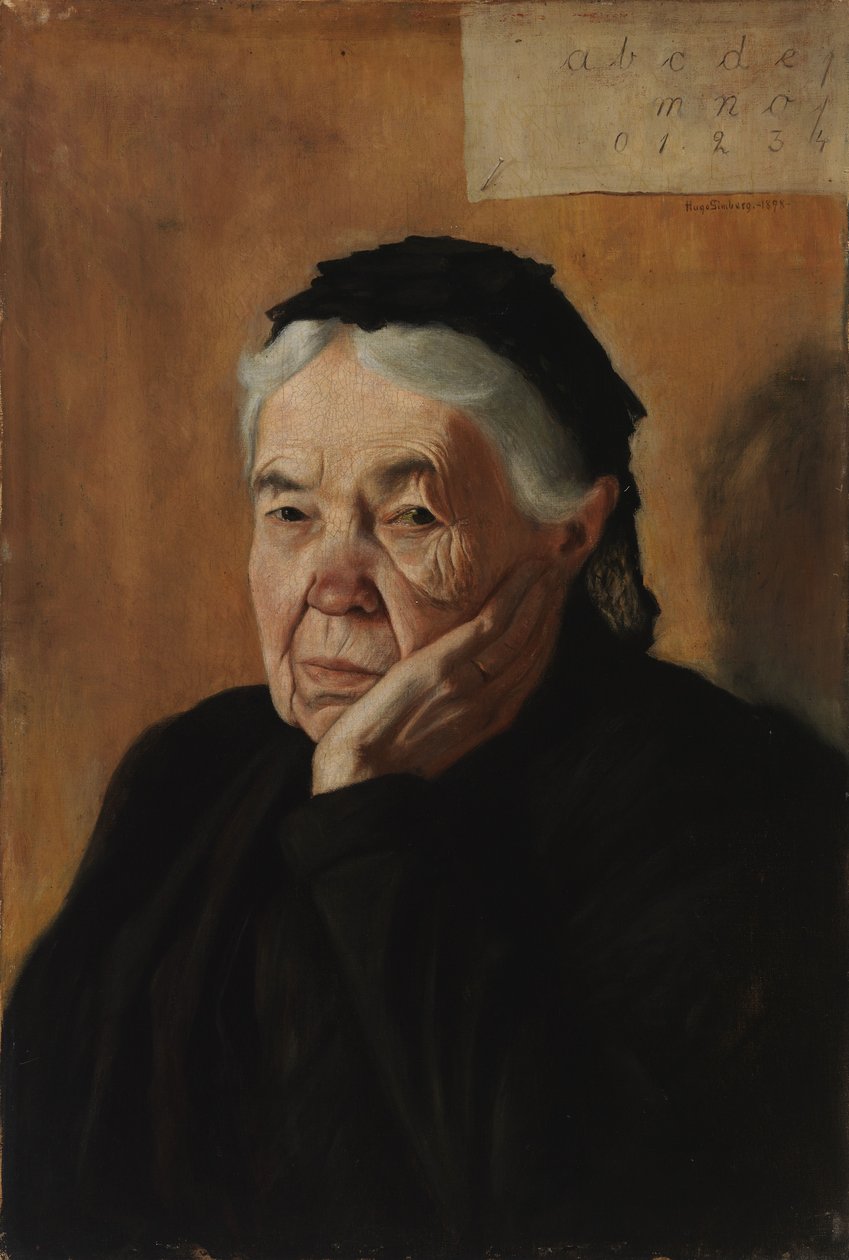 Tante; kunstnerens tante av Hugo Simberg