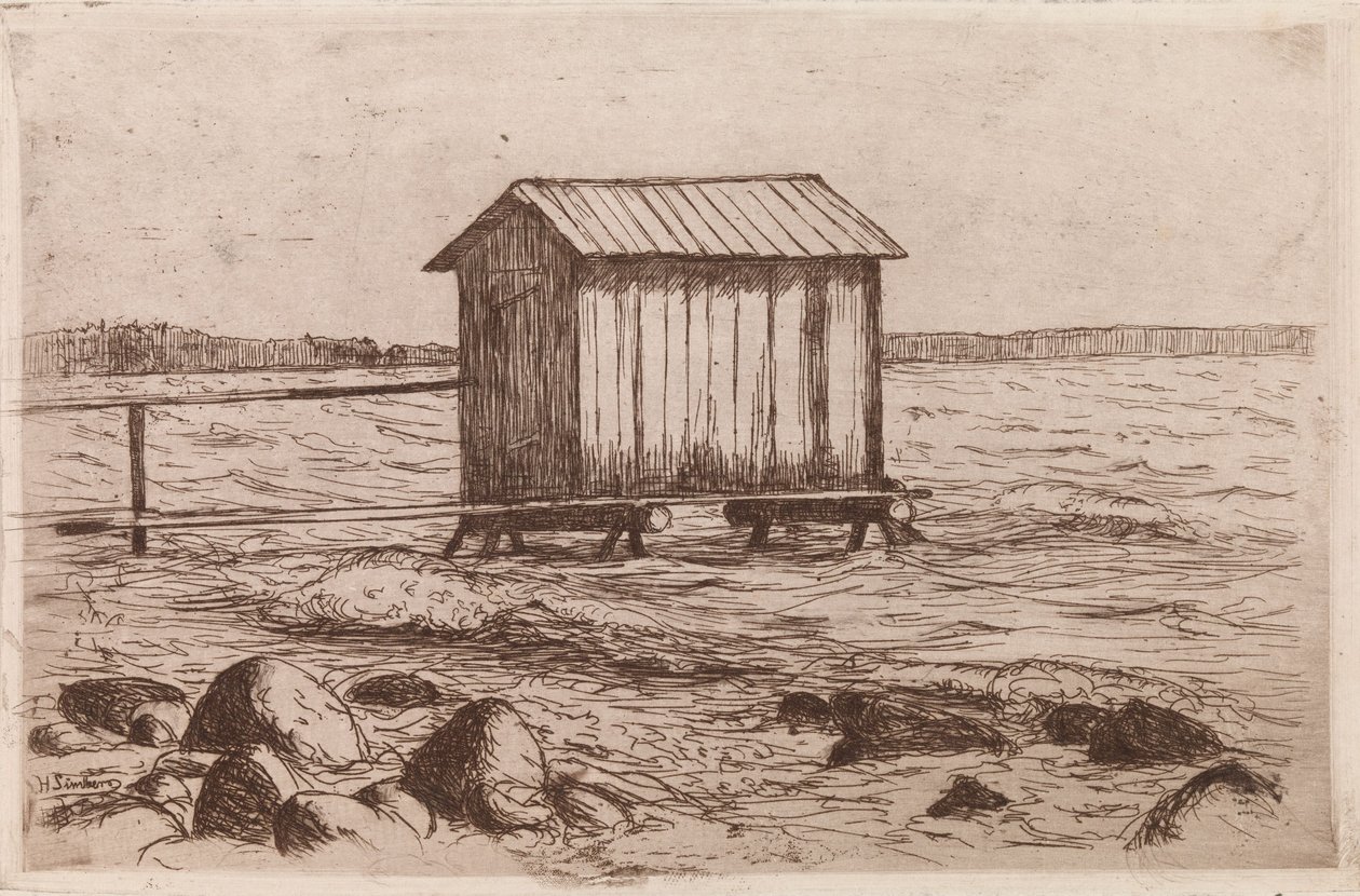 Badehytte av Hugo Simberg