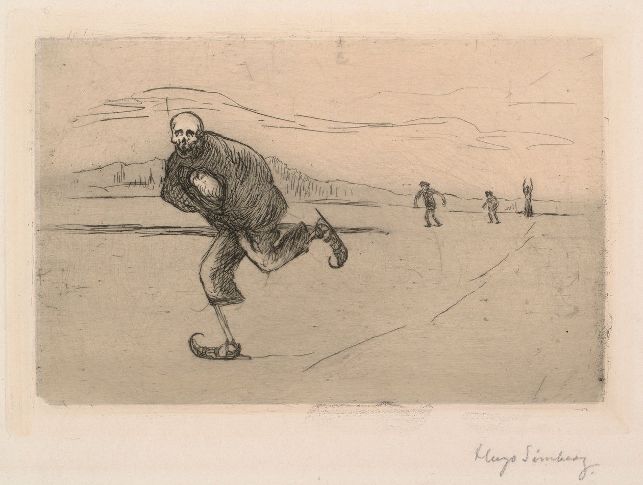 Døden på skøyter av Hugo Simberg