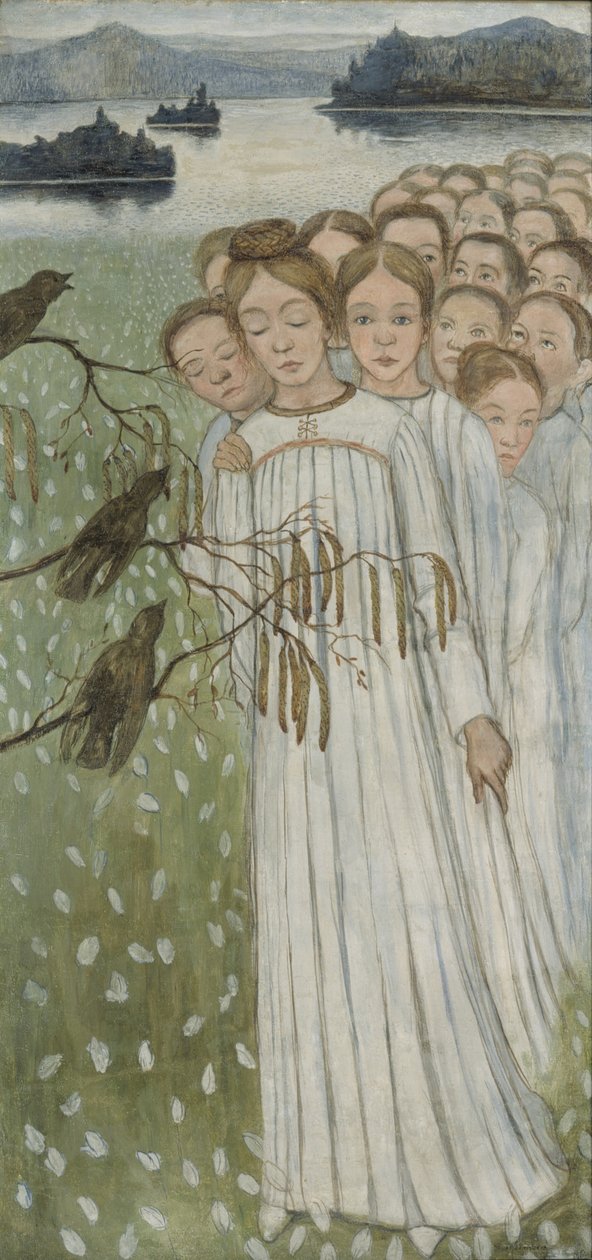 Folkesang folkesang, 1894 av Hugo Simberg