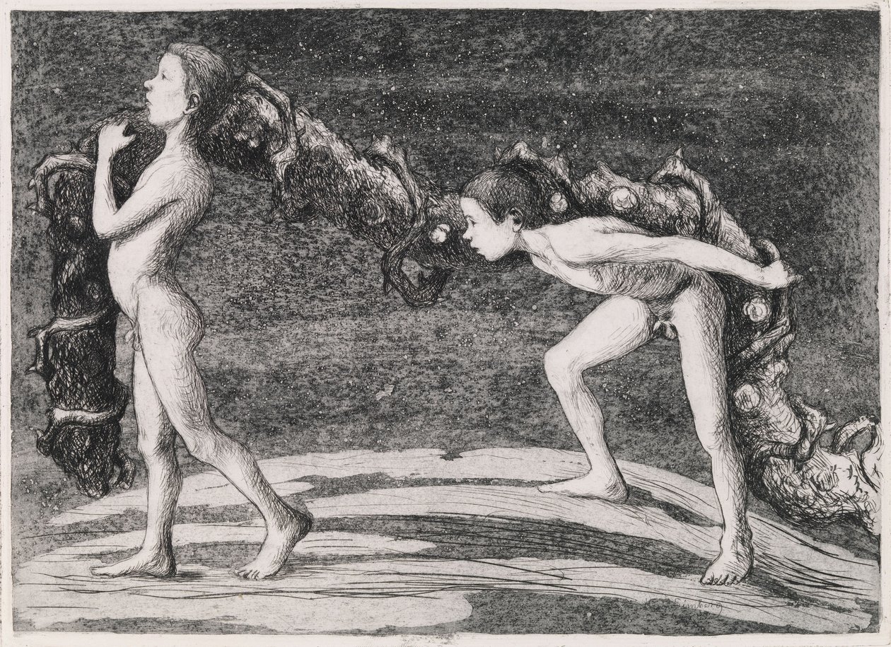 Kransbærere II av Hugo Simberg
