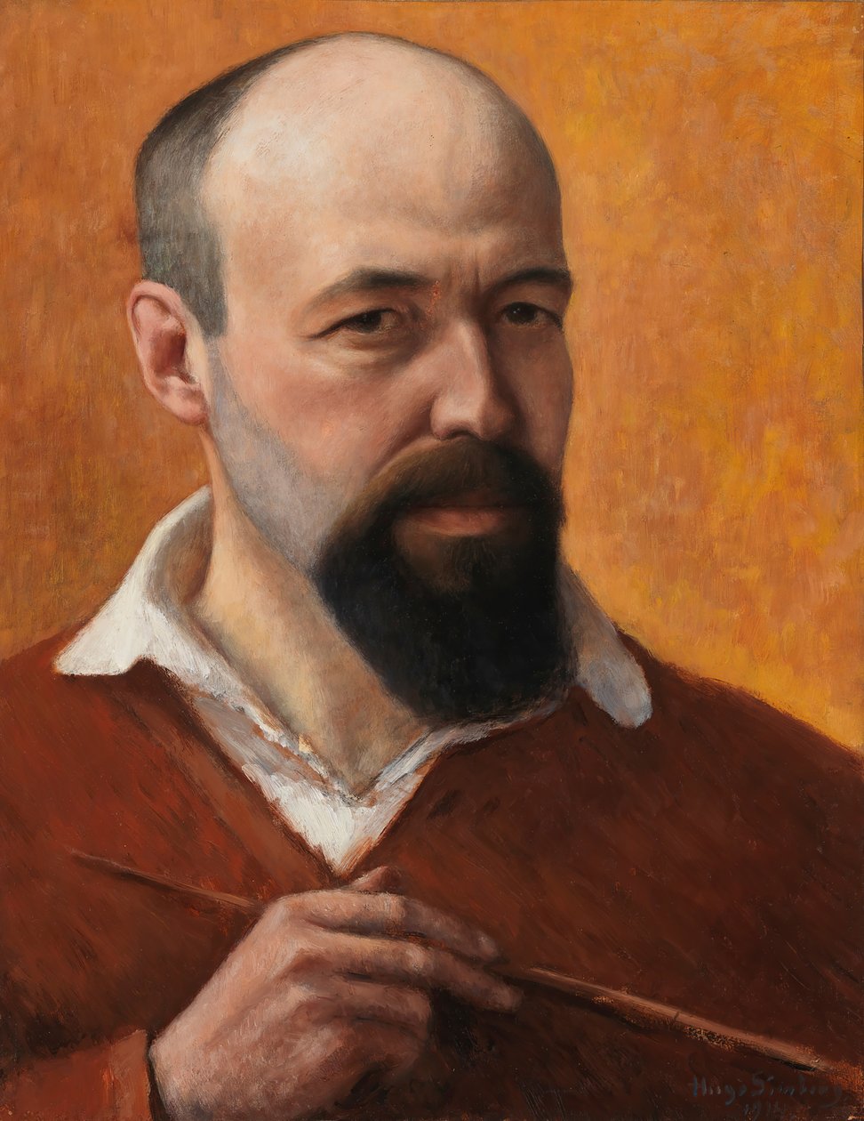 Selvportrett, 1914. av Hugo Simberg