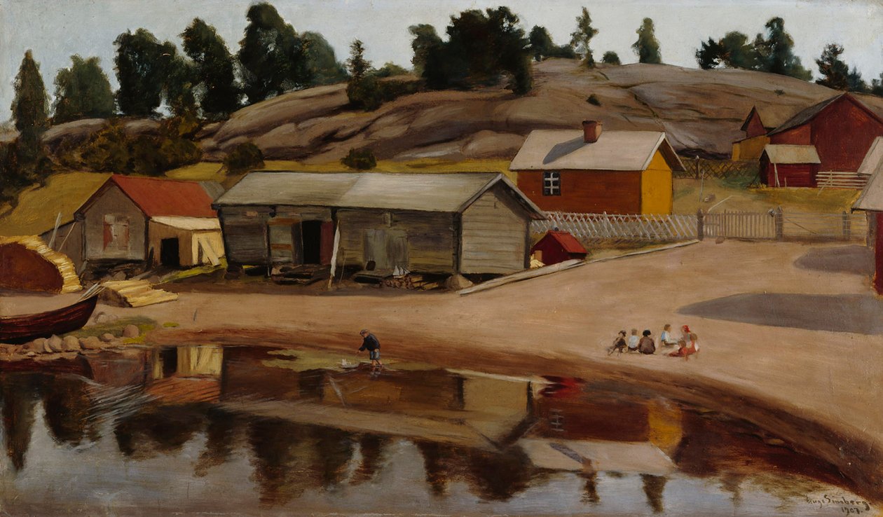 Kystutsikt fra Koivisto av Hugo Simberg