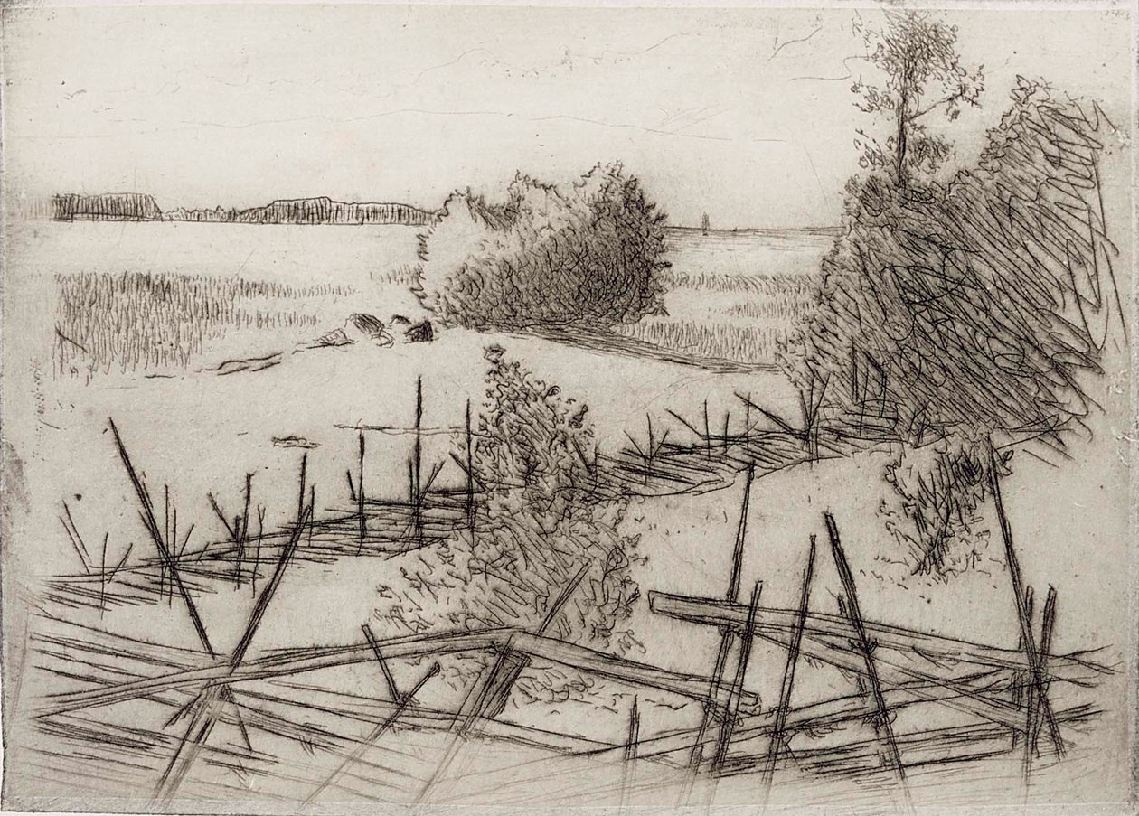 Sommerlandskap av Hugo Simberg