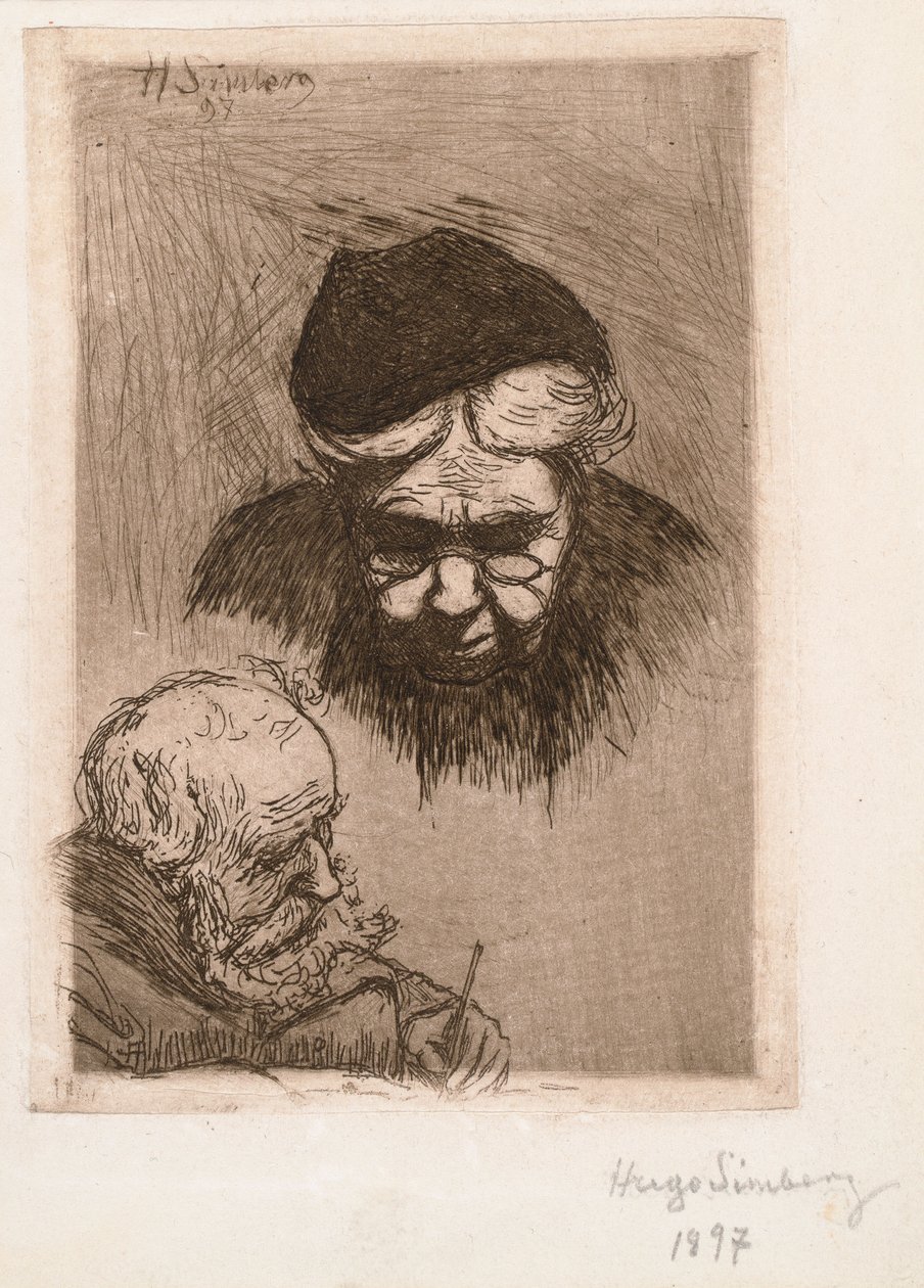 Kunstnerens tante og far av Hugo Simberg