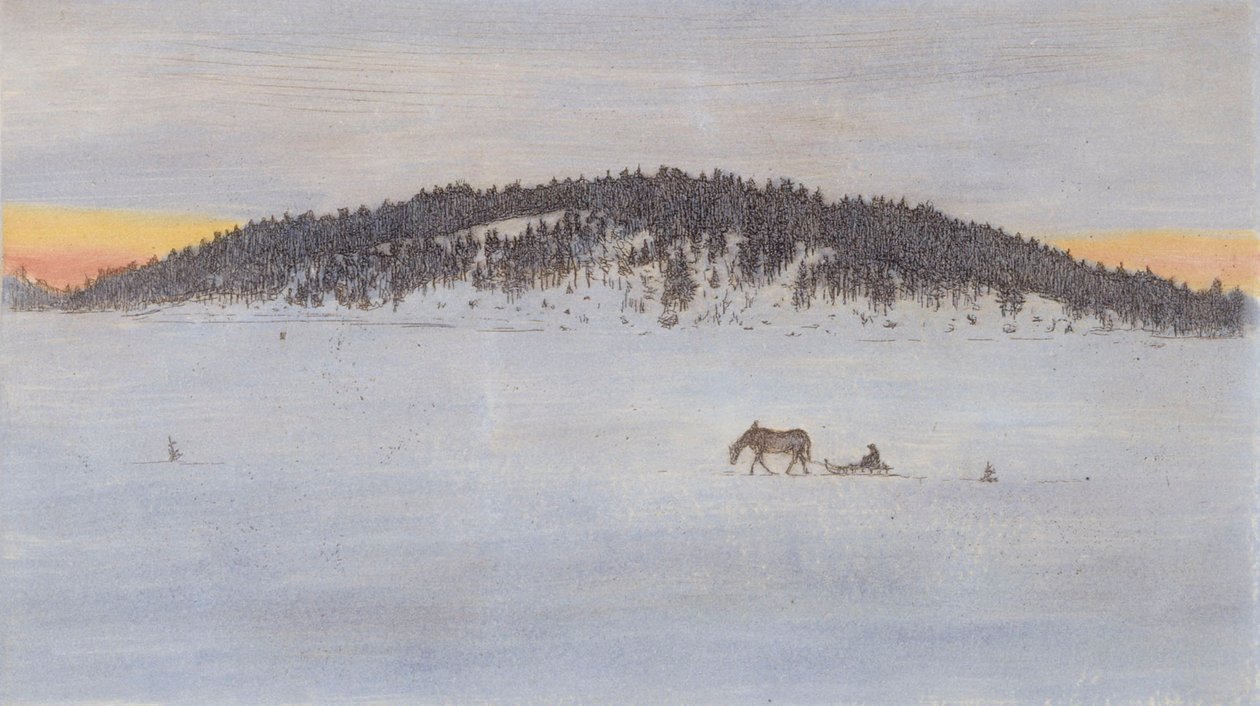 Vintervei I av Hugo Simberg