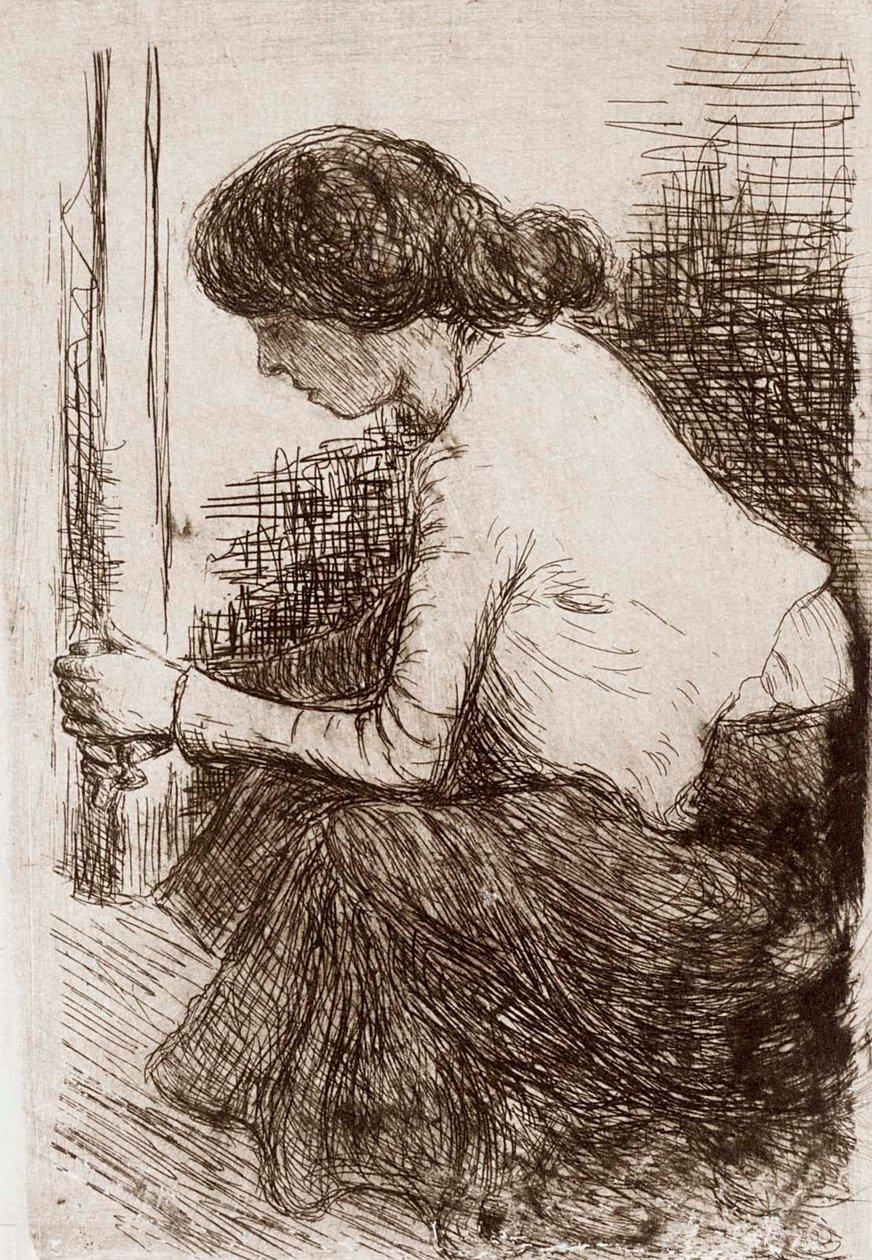 Sittende kvinne av Hugo Simberg