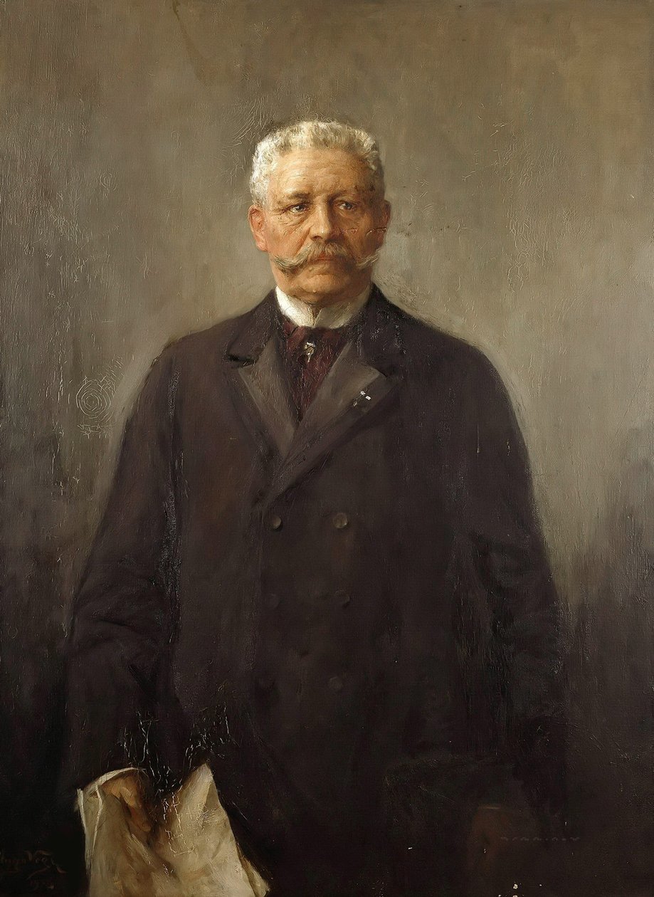Portrett av Paul von Hindenburg 1847-1934, 1926. av Hugo Vogel