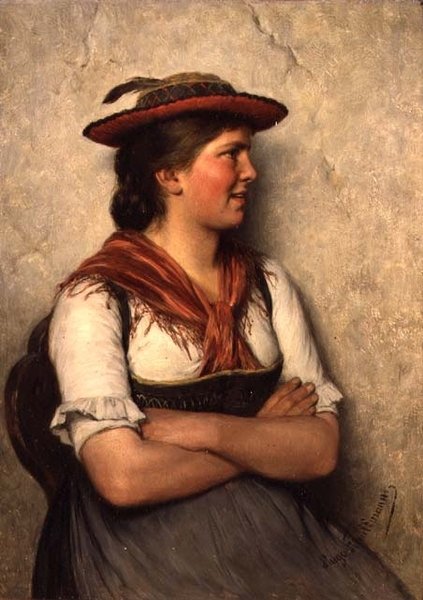 En bondepike av Hugo Wilhelm Kauffman