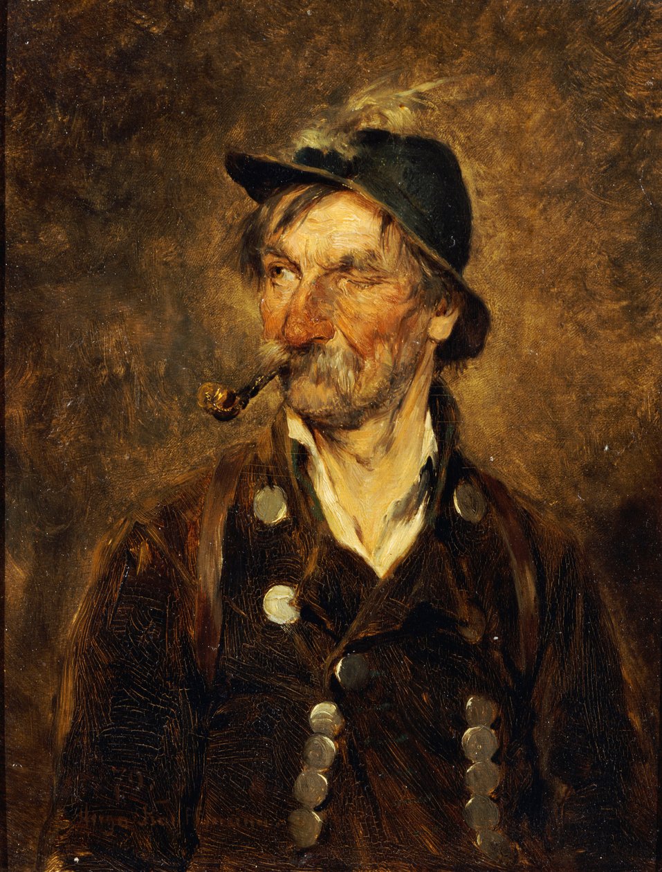 Den gamle jegeren, 1879 av Hugo Wilhelm Kauffman