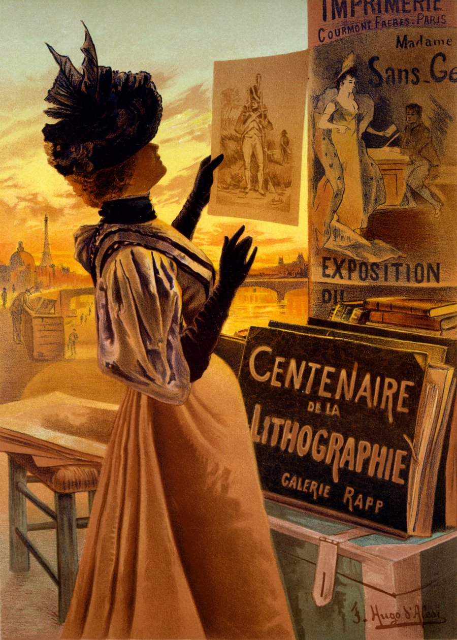 Hundre år med litografi ved Galerie Rapp, Paris av Hugo d
